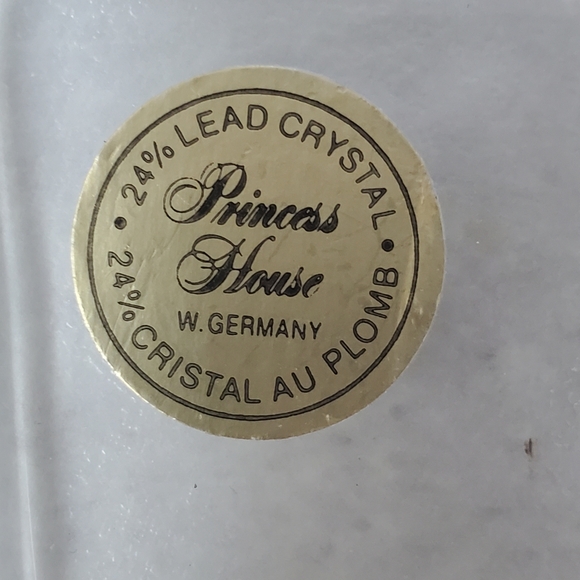 Princess House 24% Lead Crystal Vanity Set Vintage from West Germany - Picture 10 of 15